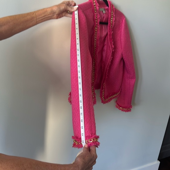 WD.NY cropped bright pink jacket size M - Picture 5 of 7